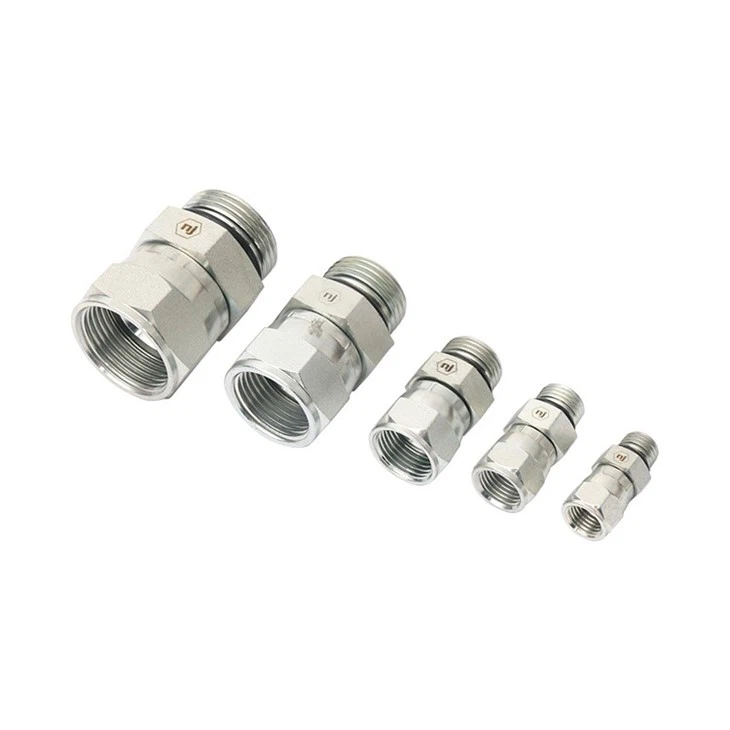 Male O-Ring Boss To Female JIC Swivel Straight Hydraulic Adapter